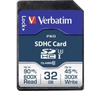 Verbatim SDHC 32 GB Class 10 UHS-I / U3 Card (47021)