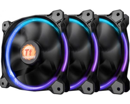 Thermaltake Riing 12 LED RGB 3-pack + Hub (CL-F042-PL12SW-B)