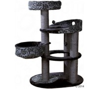 Trixie Cat tree "Filippo", 114 cm, gray / black
