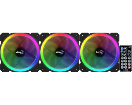 Aerocool Orbit RC 3x 120x120x25 + Remote