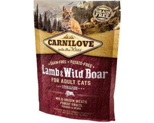 CARNILOVE 2kg CAT STERILISED LAMB WILD