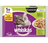 Whiskas Visavertis ėdalas suaugusioms katėms "Whiskas" casserole įvairūs, rinkinys (4x85 g)x2