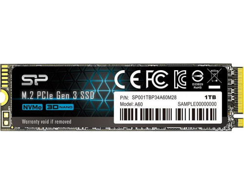 SSD Silicon Power P34A60 1TB M.2 2280 PCI-E x4 Gen3 NVMe (SP001TBP34A60M28)
