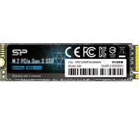 SSD Silicon Power P34A60 512GB M.2 2280 PCI-E x4 Gen3 NVMe (SP512GBP34A60M28)