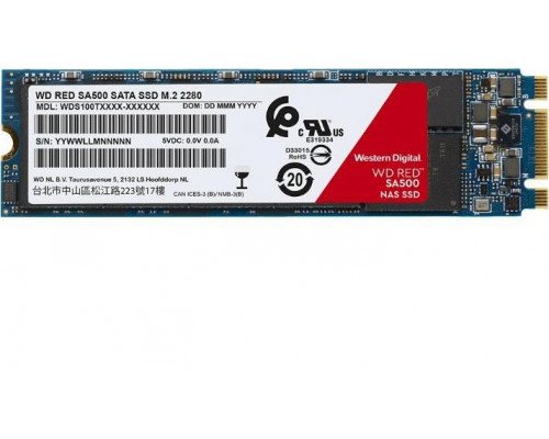 SSD WD Red SA500 1TB M.2 2280 SATA III (WDS100T1R0B)