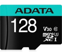 ADATA Premier Pro MicroSDXC 128 GB Class 10 UHS-I/U3 A2 V30 (AUSDX128GUI3V30SA2-RA1)