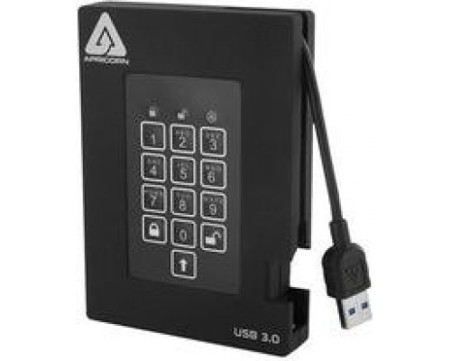 Apricorn Padlock Fortress 2TB USB 3.0 external drive (A25-3PL256-2000F)