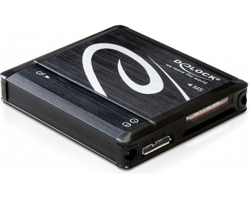 Reader Delock USB 3.0> All in One (SD, MS, CF, M2), black (91704)