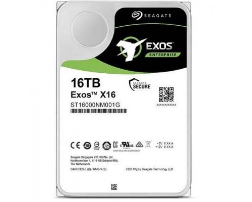 Seagate Exos X16 dysk twardy 16 TB 7200 RPM 256 MB 3.5" Serial ATA III