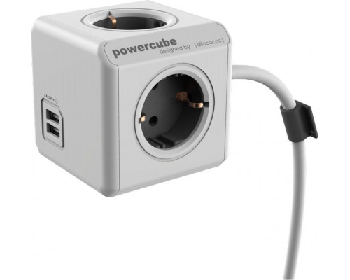 PowerCube  Extended USB 1,5m  Typ F (1406GY/DEEUPC)