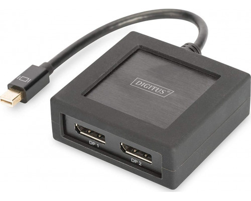 DIGITUS Splitter 1 mini DP Eingang -> 2 DP Ausgänge 4K - DS-45406