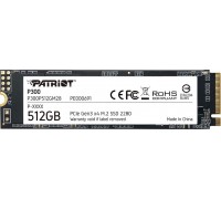 SSD Patriot P300 512GB M.2 2280 PCI-E x4 Gen3 NVMe (P300P512GM28)