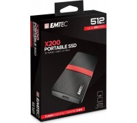 Emtec X200 512GB external hard drive black-red (ECSSD512GX200)