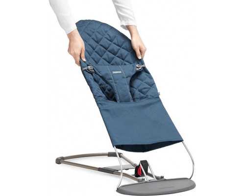 BABYBJÖRN - Fabric Seat for Baby Bouncer Balance Bliss Midnight blue, Cotton