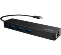 HUB USB LogiLink USB-C 3.1, 3  + adapter  Ultra Slim