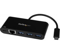 HUB USB StarTech 3.0 C - 3x USB + RJ45 (HB30C3AGEPD)