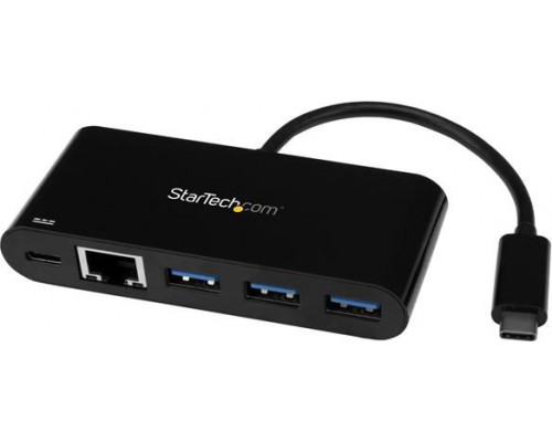 HUB USB StarTech 3.0 C - 3x USB + RJ45 (HB30C3AGEPD)