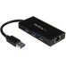 HUB USB StarTech 3 porty USB 3.0 + Ethernet (ST3300GU3B)