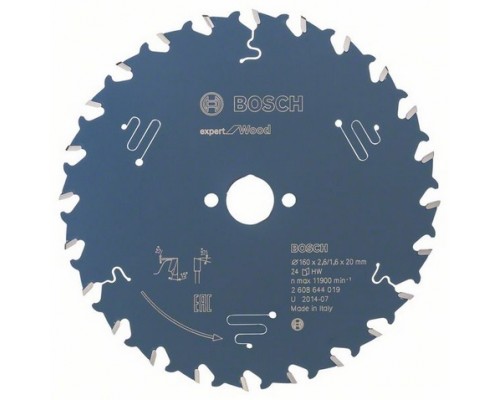 Bosch Expert for Wood 160 x 20mm 24z (2608644019)