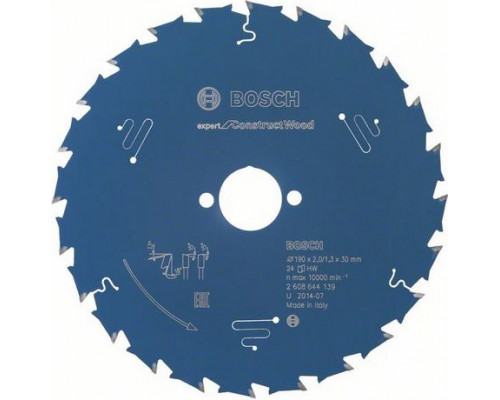 Bosch  Expert for Construct Wood 190 x 30mm 24z (2608644139)