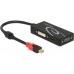 Delock DisplayPort mini - HDMI - D-Sub (VGA) - DVI-D 0.2m (62855)