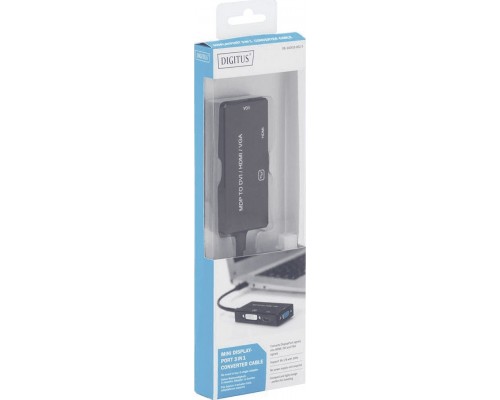 Digitus DisplayPort mini - HDMI - D-Sub (VGA) - DVI-D 0.2m  (DB-340419-002-S)