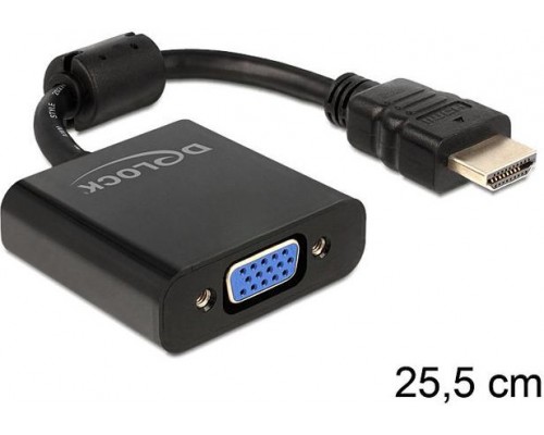 Delock HDMI - D-Sub (VGA) 0.2m  (65512)