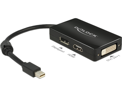Delock DisplayPort mini - HDMI - DisplayPort - DVI-D 0.15m (62623)