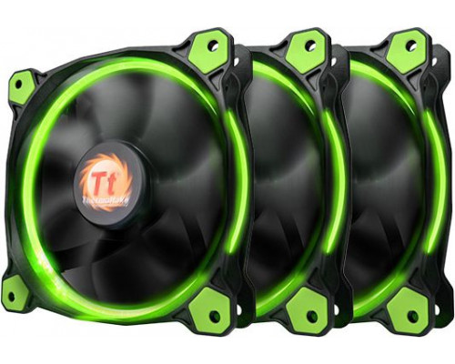  Thermaltake Wentylator Riing 12 LED, 120mm, green (CL-F055-PL12GR-A) 
