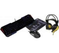 Keyboard + mouse iBOX iBOX KIT AURORA GAMING SET-1 KEYBOARD, MOUSE, HEADPHONES, WASHER