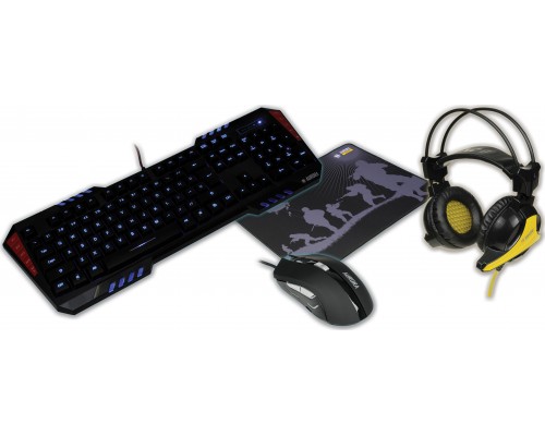 Keyboard + mouse iBOX iBOX KIT AURORA GAMING SET-1 KEYBOARD, MOUSE, HEADPHONES, WASHER