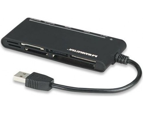 Manhattan 62-in-1 Reader, USB 3.0 External, Black (101653)