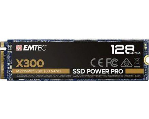 SSD Emtec X300 Power Pro 128GB M.2 2280 PCI-E x4 Gen3 NVMe (ECSSD128GX300)