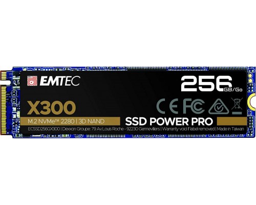 SSD Emtec X300 Power Pro 256GB M.2 2280 PCI-E x4 Gen3 NVMe (ECSSD256GX300)