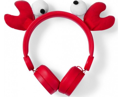 Nedis Wired Headphones | 1.2 m Round Cable | On-Ear | Detachable Magnetic Ears | Chrissy Crab | Ed