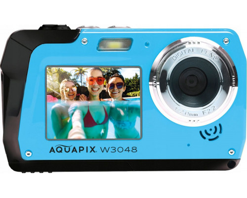 Digital Camera Waterproof 3m 4k 48mp Easypix W3048 Blue