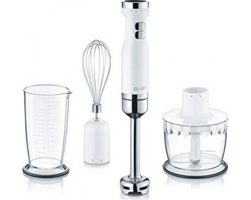 Graef Hand Blender HB501 (white / stainless steel, 3-Piece Set)