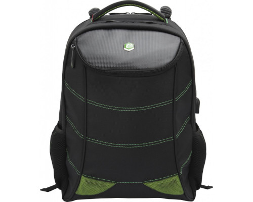 BESTLIFE backpack 17 "NOTEBOOK SNAKE EYE GAMING USB GREEN BACKPACK BB-3332GE
