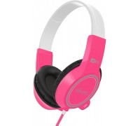 MEE audio KidJamz Headphones for children 4-12 with a volume limiter - White - Pink