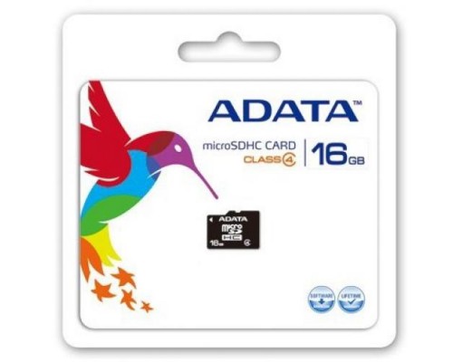 ADATA MicroSDHC 16GB Class 4 Card (AUSDH16GCL4RA1)