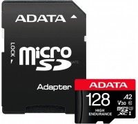 ADATA High Endurance MicroSDXC 128GB UHS-I / U3 A2 V30 Card (AUSDX128GUI3V30SHA2-RA1)