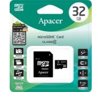 Apacer Secure Digital MicroSDHC 32 GB Class 4 Card (AP32GMCSH4-R)
