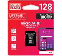 GoodRam MicroSDXC card 128 GB Class 10 UHS-I / U1 (M1AA-1280R12)