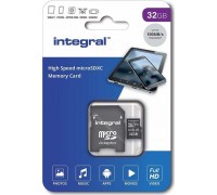 Integral Ultima Pro Premium MicroSDHC 32 GB Class 10 UHS-I / U1 V10 card (INMSDH32G-100V10)