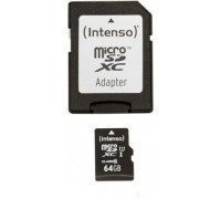 Intenso MicroSDXC 64 GB Class 10 UHS-I / U1 card (3423490)