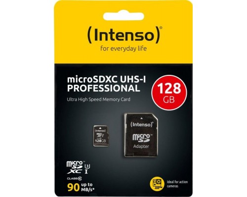 Intenso Professional MicroSDXC 128GB Class 10 UHS-I / U1 Card (3433491)