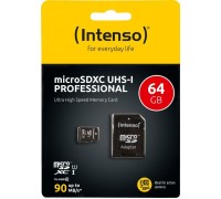 Intenso Professional MicroSDXC 64 GB Class 10 UHS-I / U1 card (3433490)