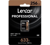 Lexar 633x Professional MicroSDXC 256 GB Class 10 UHS-I / U3 A1 V30 card