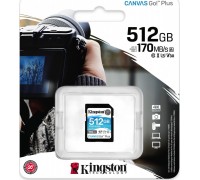 Kingston Canvas Go! Plus SDXC 512 GB Class 10 UHS-I / U3 V30 (SDG3 / 512GB)