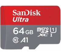 SanDisk Ultra MicroSDXC 64GB Class 10 UHS-I / U1 A1 Card (001734480000)